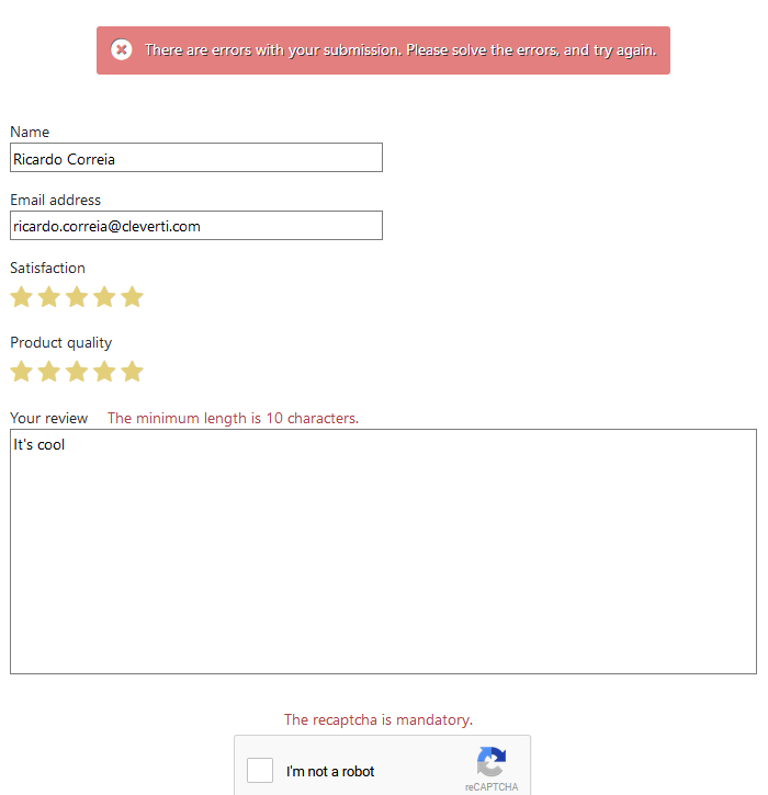 CSS formatted layout