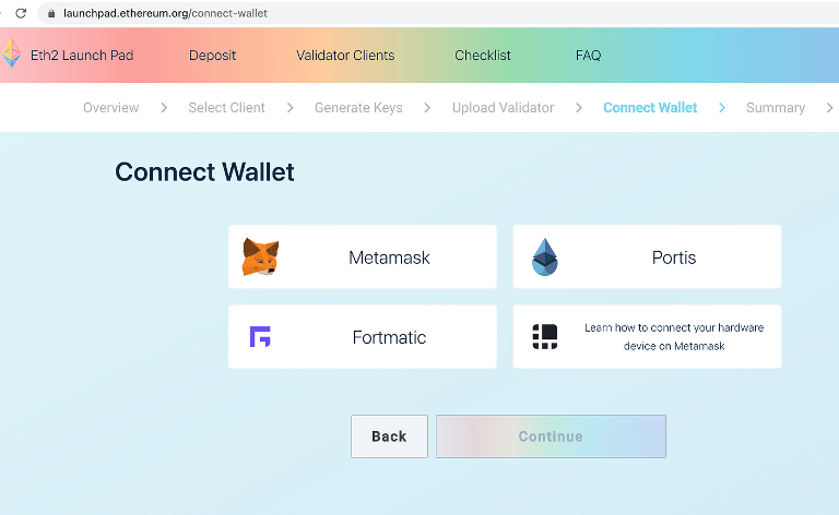 Connect your preferred wallet