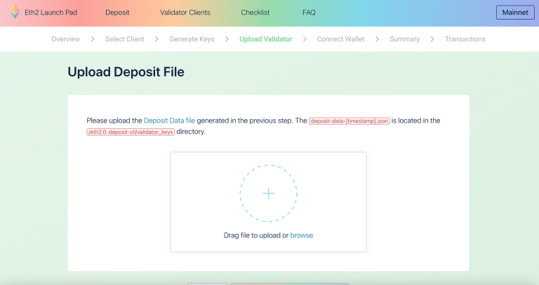 Upload Deposit File