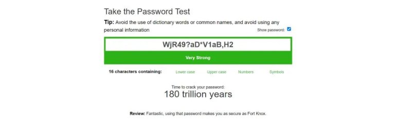 Strong password