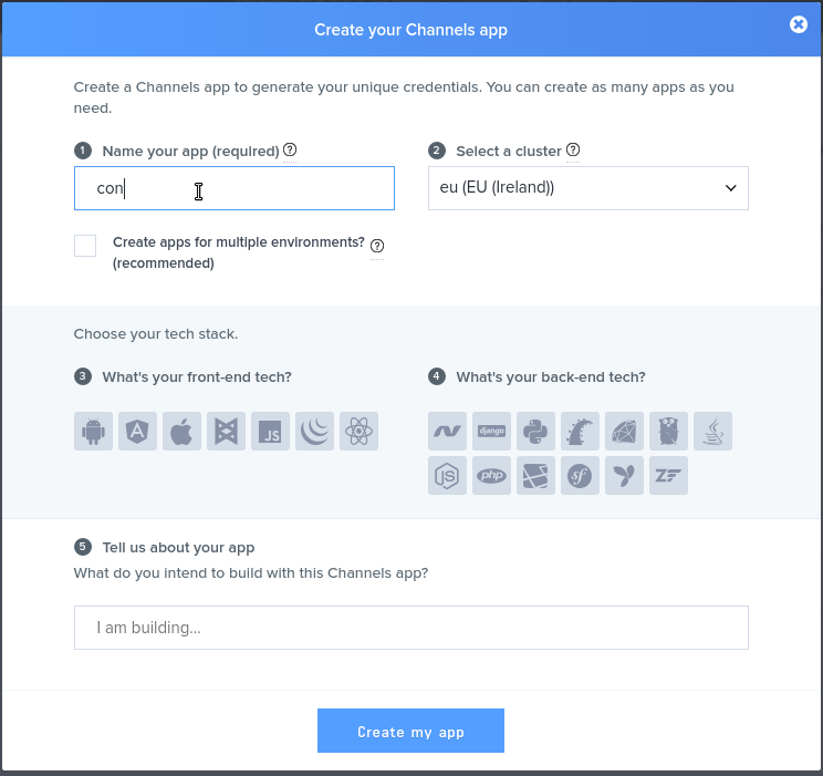 Setting up Pusher